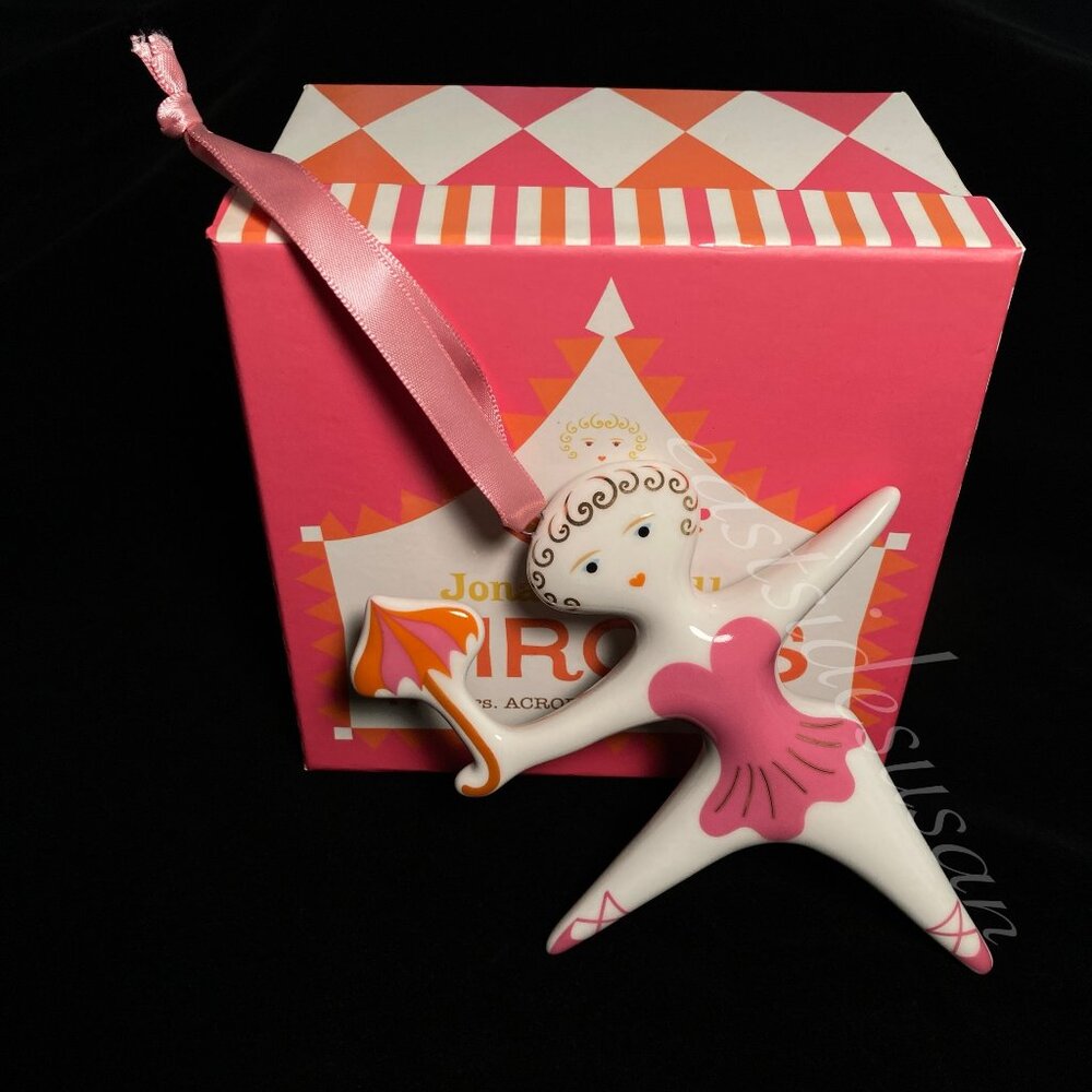 NIB! Jonathan Adler CIRCUS Mrs Acrobat Holiday Ornament / Figurine - RETIRED